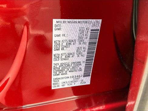 Used 2024 Nissan Titan Platinum Reserve w/ Moonroof Package image 34