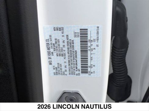 New 2026 Lincoln Nautilus Reserve w/ Jet Appearance Package AWD/4WD image 15