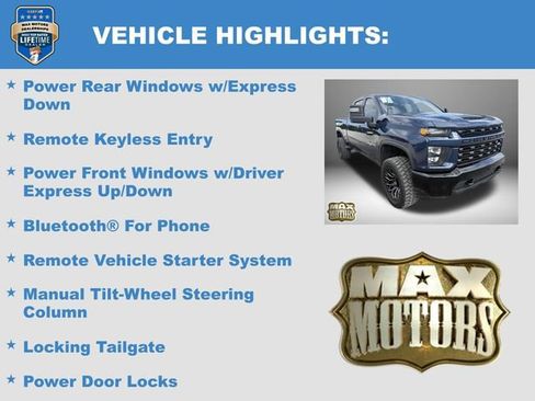 Used 2022 Chevrolet Silverado 2500 Custom w/ Custom Convenience Package AWD/4WD image 12