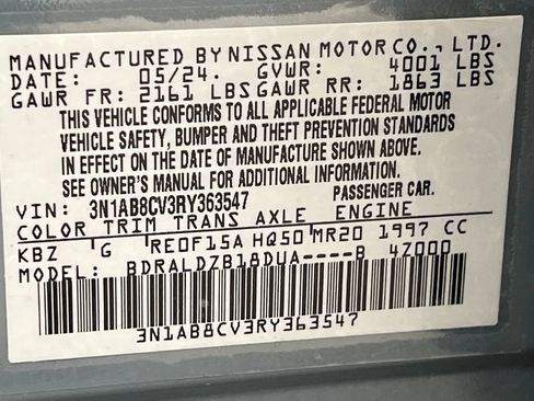 Used 2024 Nissan Sentra SV FWD image 71