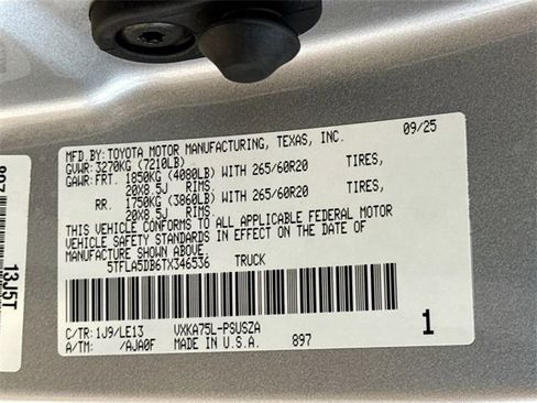 New 2026 Toyota Tundra SR5 image 22