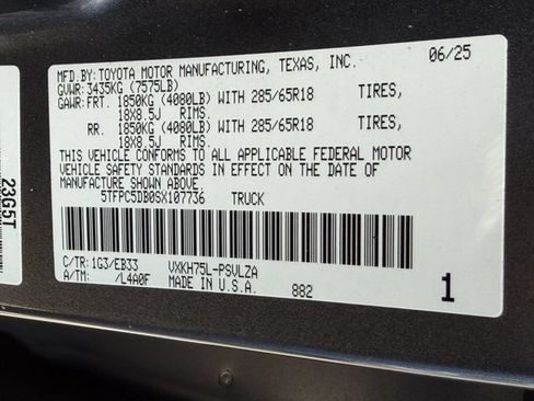 Used 2025 Toyota Tundra TRD Pro AWD/4WD image 28
