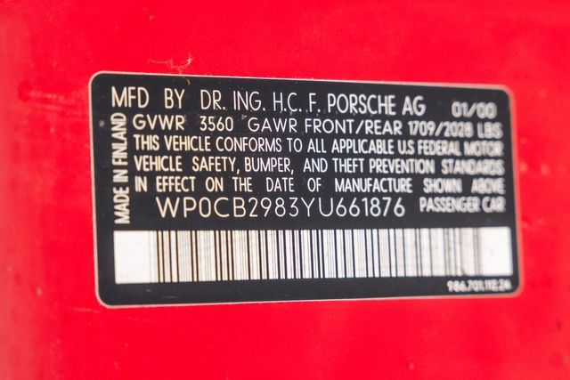 Used 2000 Porsche Boxster S RWD image 77