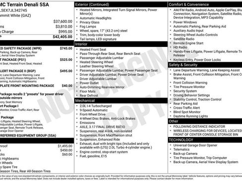 Used 2018 GMC Terrain Denali w/ Advanced Safety Package image 6