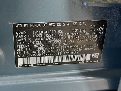 Used 2024 Honda HR-V EX-L image 35
