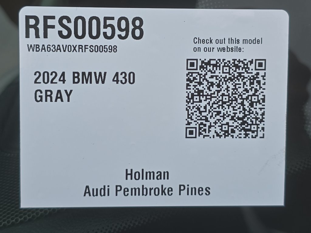 Used 2024 BMW 430i Gran Coupe w/ Convenience Package RWD image 31