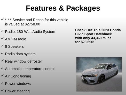 Certified 2023 Honda Civic Sport image 8