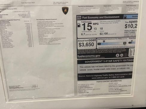Used 2023 Lamborghini Huracan STO image 19