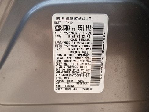 Used 2012 Nissan Rogue SV FWD image 21
