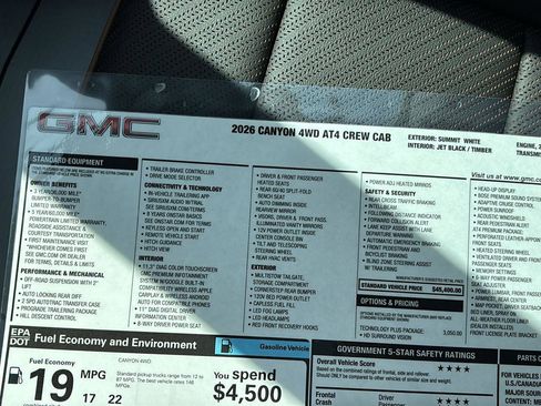 New 2026 GMC Canyon AT4 w/ Technology Plus Package image 37