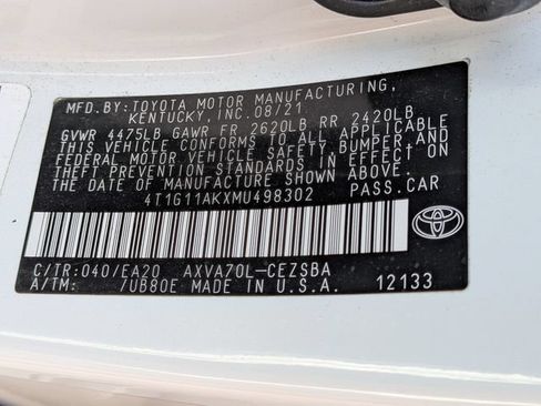 Used 2021 Toyota Camry SE w/ Carpet Mat Package (TMS) FWD image 22