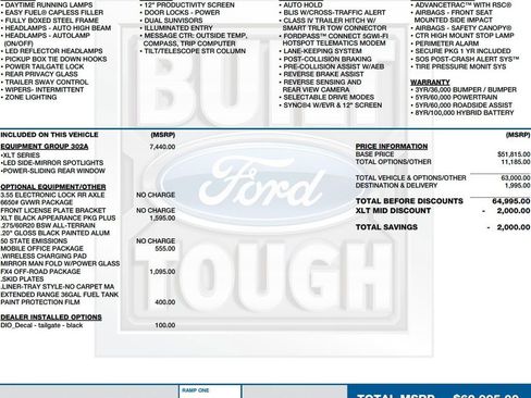 Used 2025 Ford F150 XLT w/ Equipment Group 302A MID AWD/4WD image 2