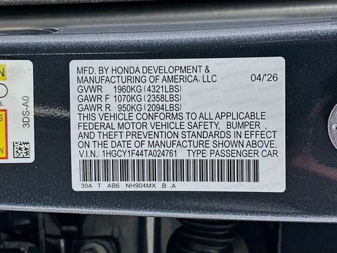 New 2026 Honda Accord SE image 23