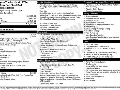 Used 2024 Toyota Tundra 1794 Edition AWD/4WD image 38