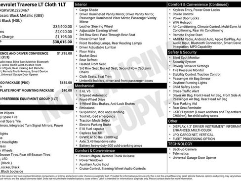Used 2019 Chevrolet Traverse LT image 26