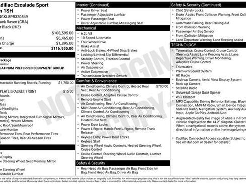 Certified 2023 Cadillac Escalade Sport Platinum AWD/4WD image 34