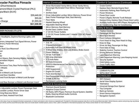 New 2026 Chrysler Pacifica Pinnacle image 4