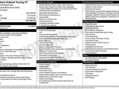 Used 2025 Subaru Outback Touring XT w/ Tech Package 2 image 3