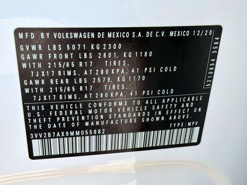 Used 2021 Volkswagen Tiguan SE w/ Panoramic Sunroof Package AWD/4WD image 19