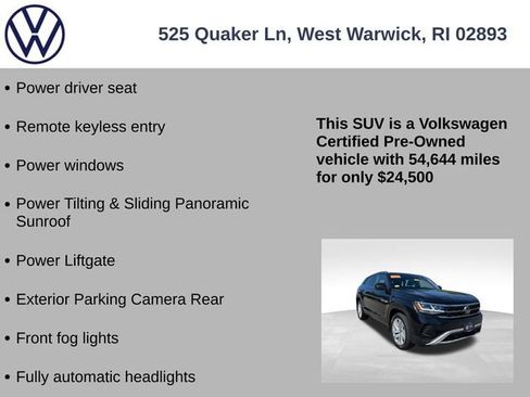 Certified 2020 Volkswagen Atlas Cross Sport SE w/ Panoramic Sunroof Package AWD/4WD image 13