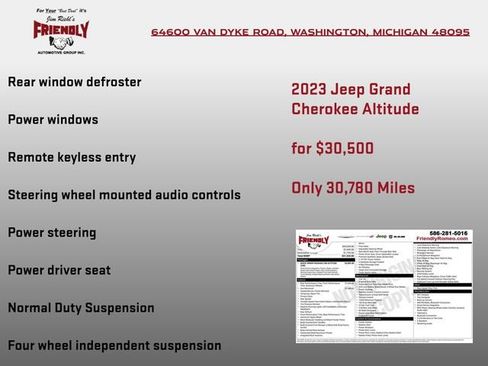 Used 2023 Jeep Grand Cherokee Altitude AWD/4WD image 6