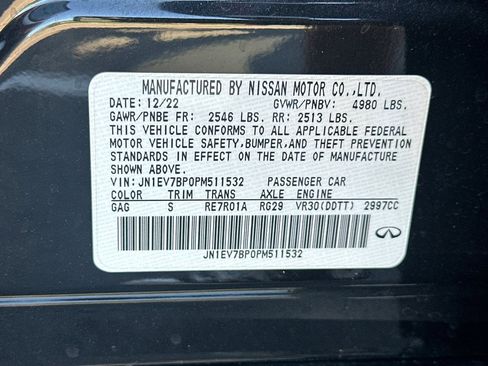 Certified 2023 INFINITI Q50 Luxe w/ Cargo Package image 57