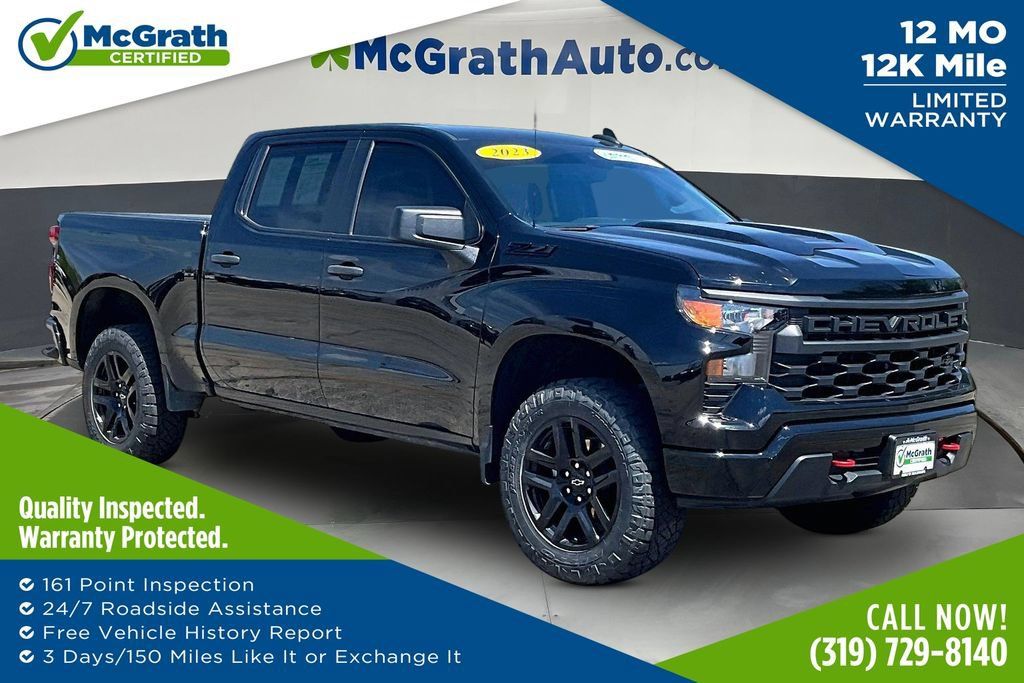 Used 2023 Chevrolet Silverado 1500 Custom Trail Boss w/ LPO, Dark Essentials Package AWD/4WD image 1