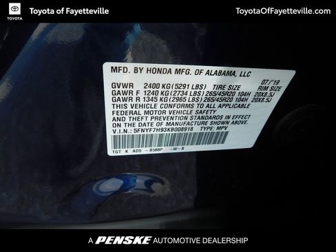 Used 2019 Honda Passport Touring image 9