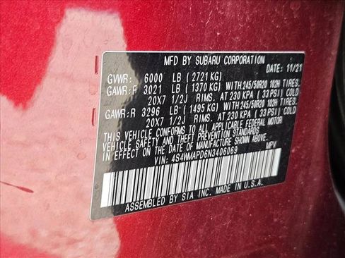Used 2022 Subaru Ascent Limited w/ Technology Package AWD/4WD image 20