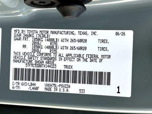 New 2026 Toyota Tundra 1794 Edition AWD/4WD image 25