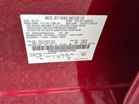 Used 2019 Ford Flex Limited w/ Equipment Group 301A FWD image 43