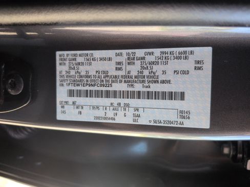 Certified 2022 Ford F150 XLT w/ Equipment Group 302A High AWD/4WD image 37