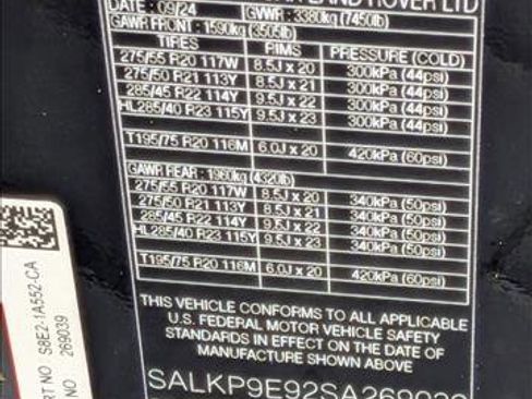 Certified 2025 Land Rover Range Rover SE AWD/4WD image 24