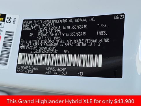Used 2024 Toyota Grand Highlander XLE image 44