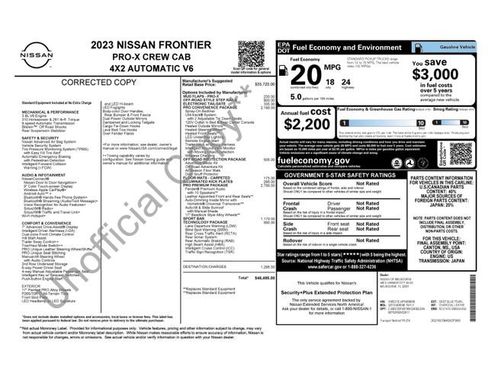 Used 2023 Nissan Frontier Pro-X w/ Pro-X Premium Package image 6