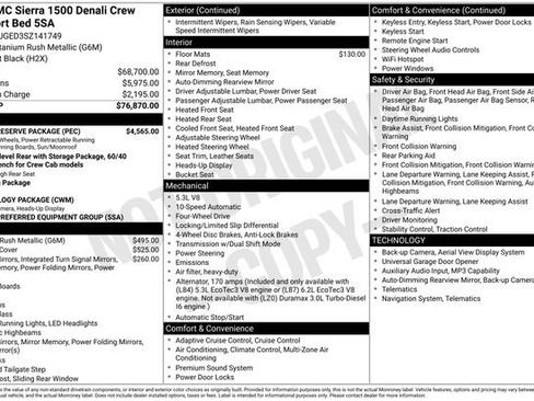 Certified 2025 GMC Sierra 1500 Denali w/ Denali Reserve Package AWD/4WD image 5