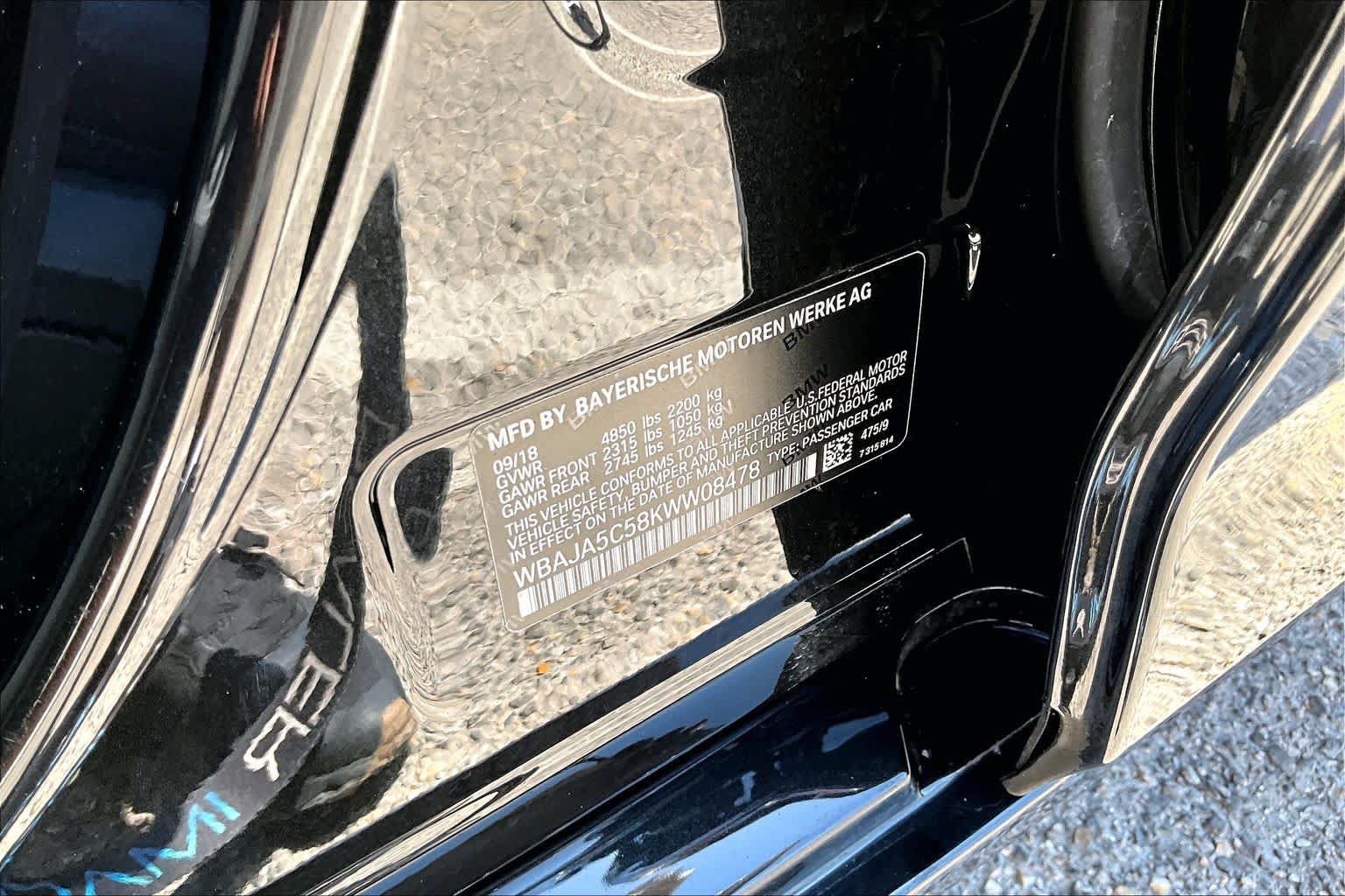 Used 2019 BMW 530i RWD image 34