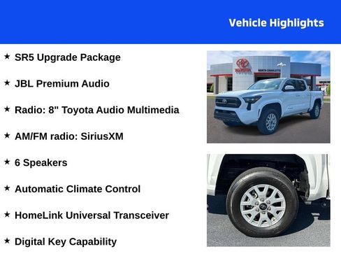 Used 2024 Toyota Tacoma SR5 w/ SR5 Upgrade Package AWD/4WD image 4