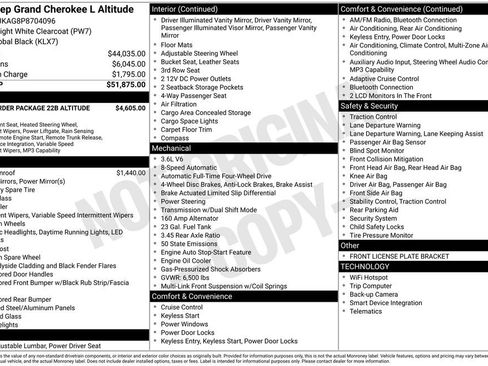 Used 2023 Jeep Grand Cherokee L Laredo AWD/4WD image 33