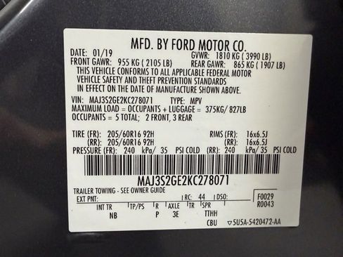 Used 2019 Ford EcoSport SE image 28