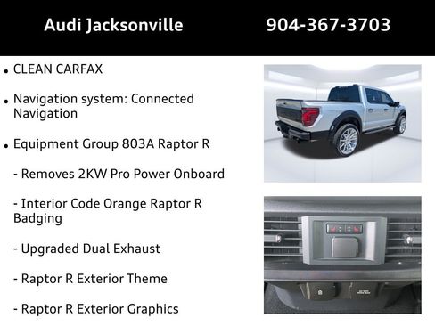 Used 2025 Ford F150 Raptor w/ Equipment Group 803A Raptor R AWD/4WD image 9