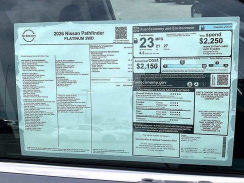 New 2026 Nissan Pathfinder Platinum image 13