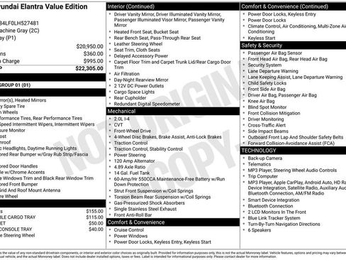 Used 2020 Hyundai Elantra Value Edition FWD image 3