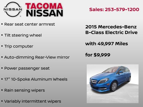 Used 2015 Mercedes-Benz B 250e image 10