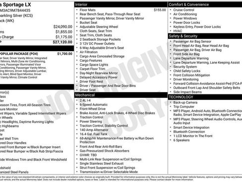Used 2021 Kia Sportage LX w/ LX Fwd Popular Package image 1