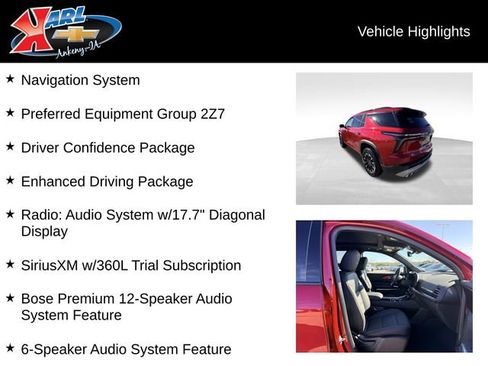 Certified 2025 Chevrolet Traverse Z71 w/ Enhanced Driving Package image 2