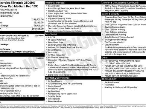 Certified 2024 Chevrolet Silverado 2500 Custom w/ Custom Convenience Package AWD/4WD image 1