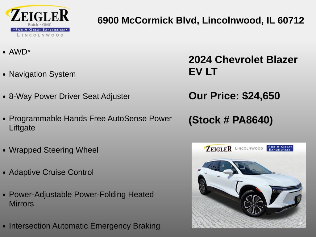 Certified 2024 Chevrolet Blazer EV LT AWD/4WD image 24