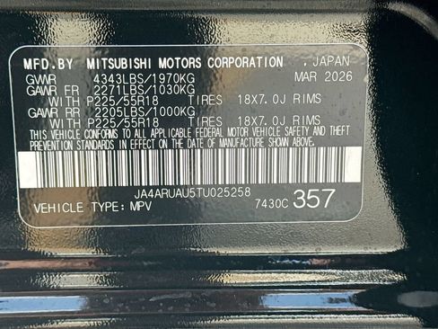 New 2026 Mitsubishi Outlander Sport LE AWD/4WD image 33