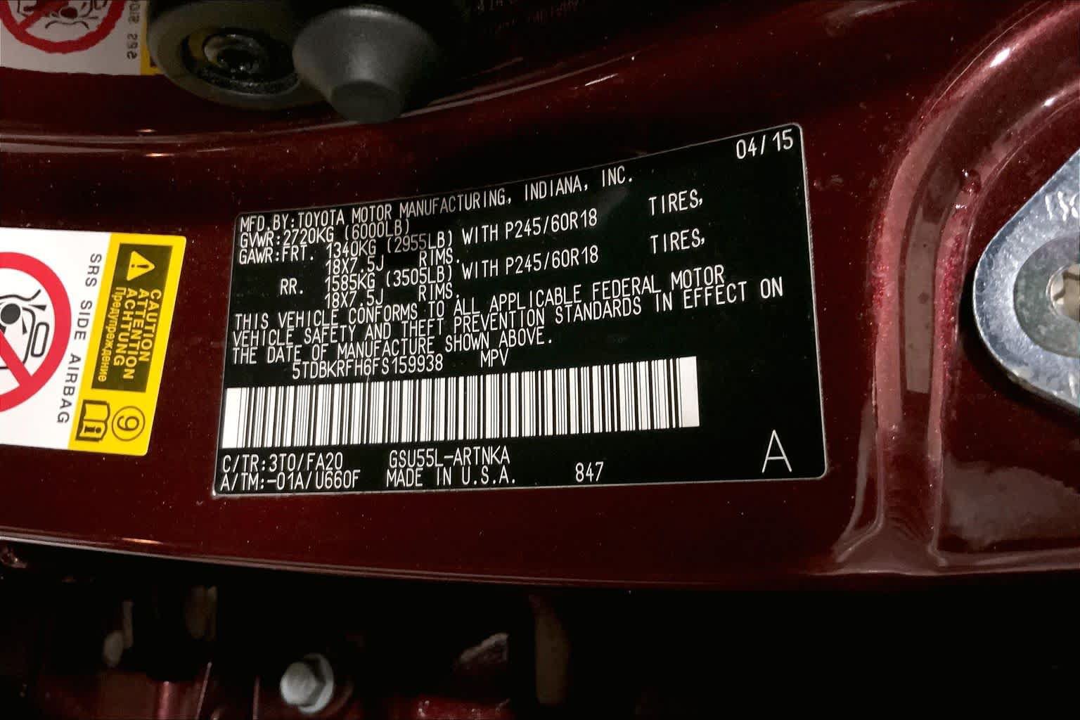 Used 2015 Toyota Highlander Plus AWD/4WD image 37